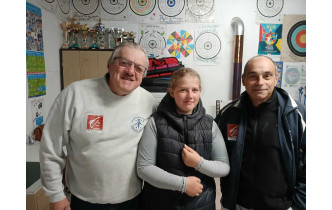 Didier, Domitille et Rudy prêts à partir pour Chiry Ourscamp