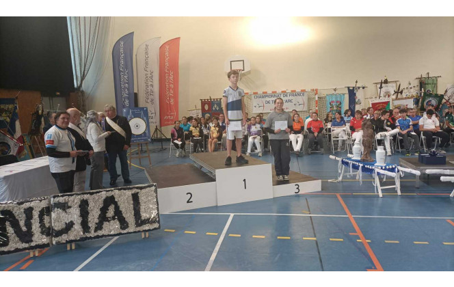 Clothilde lors de la remise de son prix du Bouquet 3ème